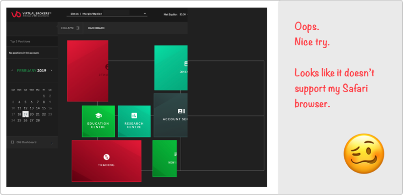 Questrade vs Virtual Brokers Screenshot #2