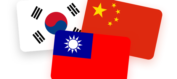 China Taiwan Korea